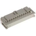 HARTING 26-Way IDC Connector Female for Cable, 2 Row, 2.5A Current, 2.54mm Pitch, 320V AC, Right Angle, Gold 09185267803