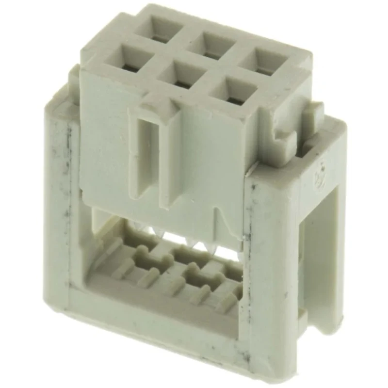 HARTING 6-Way IDC Connector Female for Cable, 2 Row, 320V AC, Gold Plated Contacts, Model 09185066803