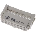 HARTING 16-Way Shrouded Female IDC Connector Cable Mount 320V ac 1A 2.54mm Pitch SEK 18 Series 09185167803