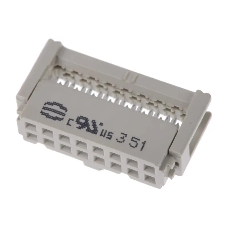 HARTING 16-Way Shrouded Female IDC Connector Cable Mount 320V ac 1A 2.54mm Pitch SEK 18 Series 09185167803