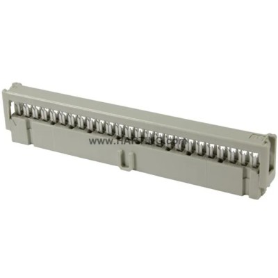 HARTING 34-Way IDC Connector Female for Cable, 2 Row, 2.5A Current, 2.54mm Pitch, 320V AC, SEK 18 Series 09185347803