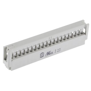 HARTING 40-Way 2 Row Female IDC Connector for Cable 320V AC 2.5A Gold Plated Contacts 09185407803