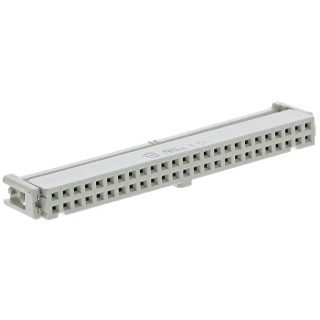 HARTING 50-Way 2 Row Female IDC Connector for Cable 2.5A 320V AC Gold Plated Contacts SEK 18 Series 09185507813