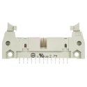 HARTING PCB Header 26 Contact, 2 Row, 2.54 mm Pitch, Shrouded, Through Hole Mount, Brass Gold Plated Contacts 09185266914