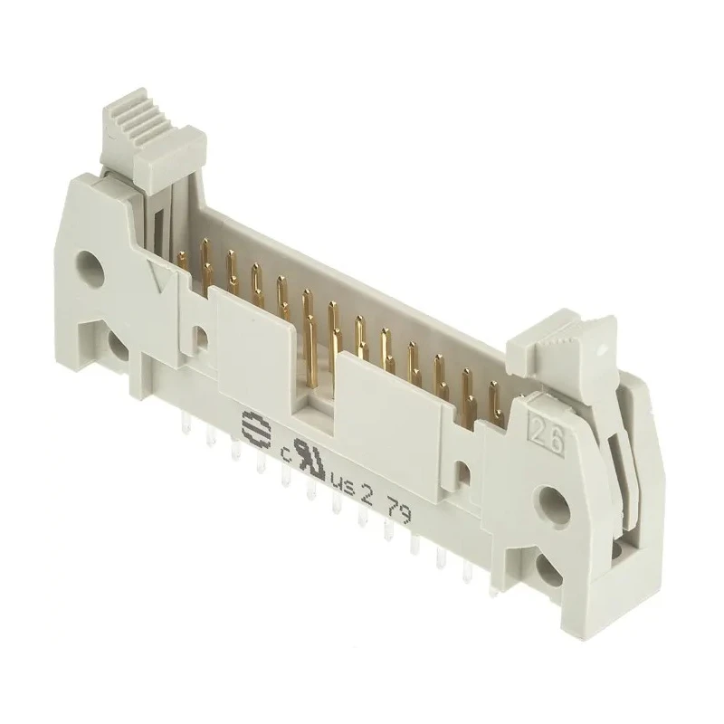 HARTING SEK 18 Series Straight Through Hole PCB Header, 26 Contacts, 2.54 mm Pitch, 2 Row, Shrouded 09185266914