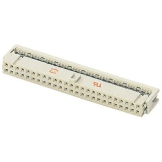 HARTING 60-Way 2 Row Female IDC Connector for Cable, 2.54mm Pitch, 320V AC, 2.5A, SEK 18 Series 09185607813
