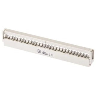 HARTING 60-Way IDC Connector Female for Cable, 2 Row, 2.5A, 320V AC, Gold Plated Contacts 09185606803