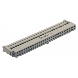 HARTING 60-Way IDC Connector Female for Cable, 2 Row, 320V ac, 2.5A Current, Gold Plating 09185606813