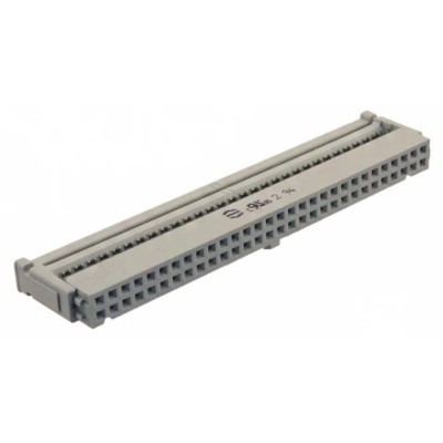 HARTING 60-Way IDC Connector Female for Cable, 2 Row, 320V ac, 2.5A Current, Gold Plating 09185606813