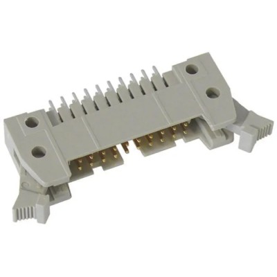 HARTING SEK 18 Series Straight Through Hole PCB Header 64 Contacts 2.54 mm Pitch 2 Row Shrouded 09185646914