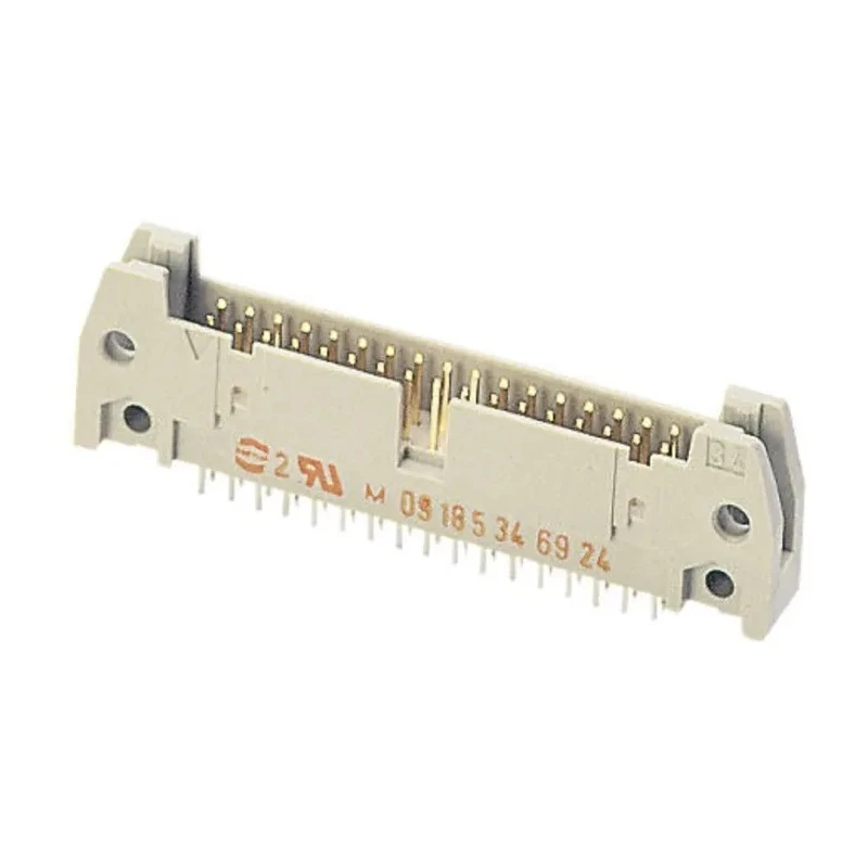 HARTING SEK 18 Series Straight Through Hole PCB Header 50 Contacts 2.54 mm Pitch 2 Row Shrouded 09185506924