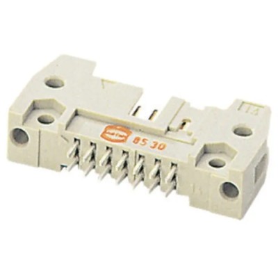 HARTING SEK 18 Series Straight Through Hole PCB Header, 6 Contact, 2.54 mm Pitch, 2 Row, Shrouded 09185066924