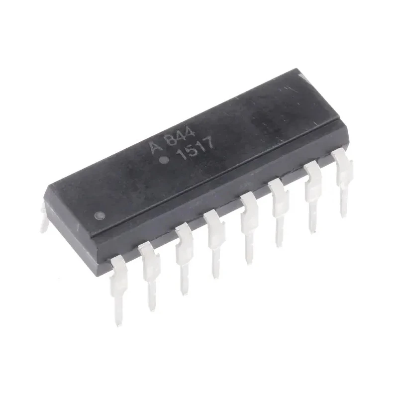 Broadcom AC Input 4-Channel Transistor Output Optocoupler, Through Hole, 16-Pin PDIP ACPL-844-000E