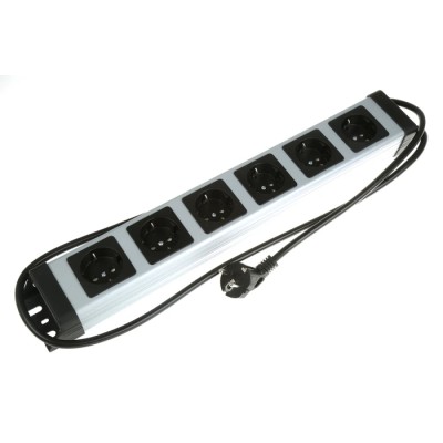 Kopp 1.4 m 6 Socket Type F German Schuko Extension Socket Lead Kit 250V ac IP20 226720018