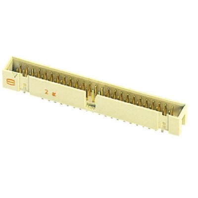 HARTING PCB Header SEK 19 Series Straight Through Hole, 6 Contacts, 2.54 mm Pitch, 2 Row, Shrouded 09195066324