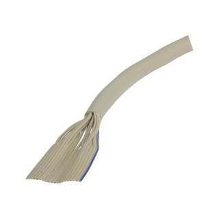 HARTING SEK Series Ribbon Cable, Round, 1.27 mm Pitch, 20 Conductors, 300 V, 28 AWG, 30 m Length 09180207008