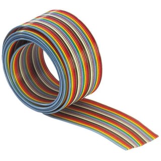 HARTING Ribbon Cable, Ribbon, 1.27 mm Pitch, 50 Conductors, 30 m Length 09180507005