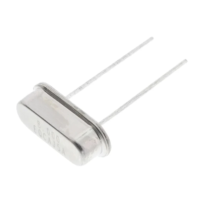 IQD 8 MHz Crystal ±30 ppm HC-49 2-Pin Through Hole 18pF Load Capacitance 8.000MHz /4H/30/50/-40+85/18pF/ATF HC49
