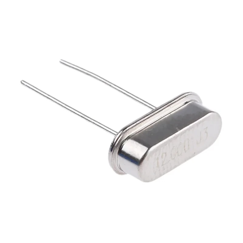 IQD 12 MHz Crystal ±30 ppm HC-49 2-Pin Through Hole 18pF Load Capacitance Model 12.000MHz /4H/30/50/-40+85/18pF/ATF HC49