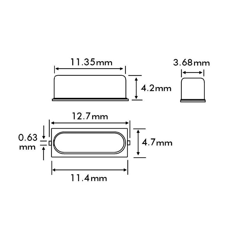 Euroquartz 25 MHz Crystal Surface Mount 2-Pin 18pF Load Capacitance ±30 ppm Frequency 25.000MHz 49USMX/30/50/-40+85/18pF/ATF