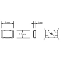 Abracon 25 MHz Crystal ±30 ppm Surface Mount 4-Pin 5x3.2x1 mm 12pF 50Ω Series Resistance 25.000MHz MJ/30/30/-40+85/12pF