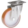 LAG Swivel Castor Wheel, 200 kg Load Capacity, 150 mm Polyurethane Wheel, Galvanised Steel Frame 22036