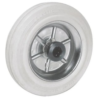 LAG Black Grey Rubber Trolley Wheel 80kg Load Capacity Bore 12mm with Roller Bearing 12058G