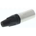 Neutrik Cable XLR Connector, Straight Orientation, Male, 3 Contacts, 50V, Silver Plating NC3MXX-HA
