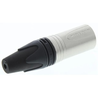 Neutrik Cable XLR Connector, Straight Orientation, Male, 3 Contacts, 50V, Silver Plating NC3MXX-HA