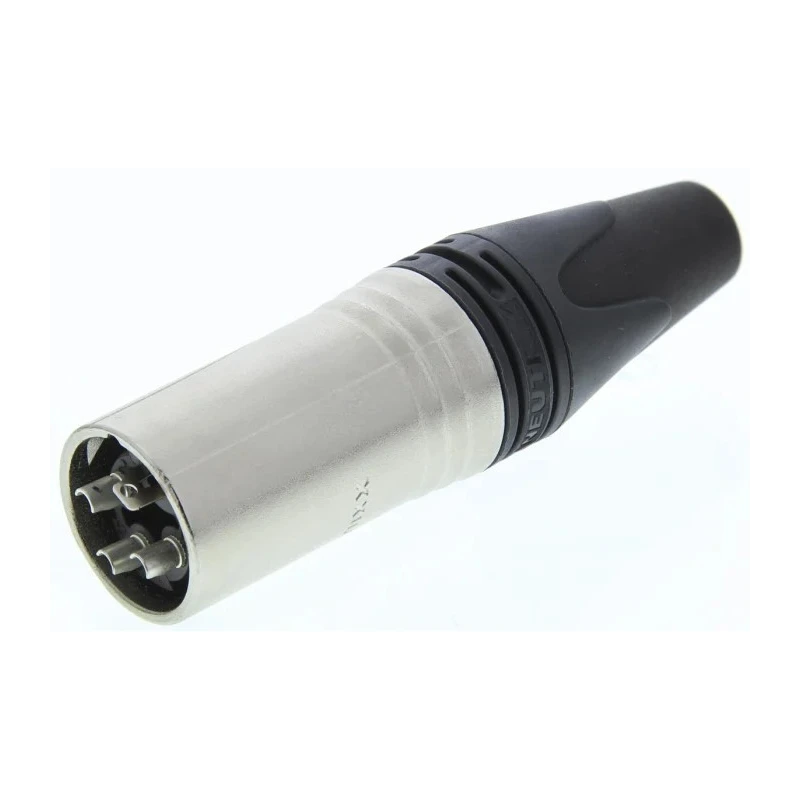 Neutrik Cable XLR Connector, Straight Orientation, Male, 3 Contacts, 50V, Silver Plating NC3MXX-HA