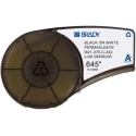 Brady Black on White Heat-Shrinkable Polyolefin Label Printer Tape 9.52 mm Width, 2.13 m Length M21-375-C-342