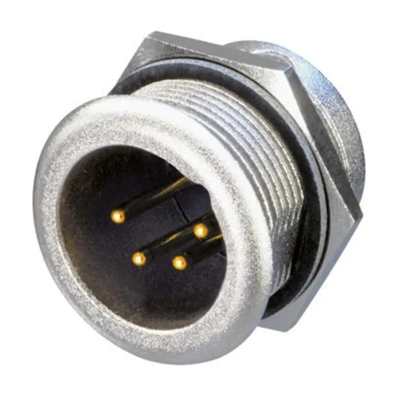 Neutrik Heavy Duty Panel XLR Connector, Straight Orientation, 50V, 10A, Male 4 Contact NC4MPR-HD
