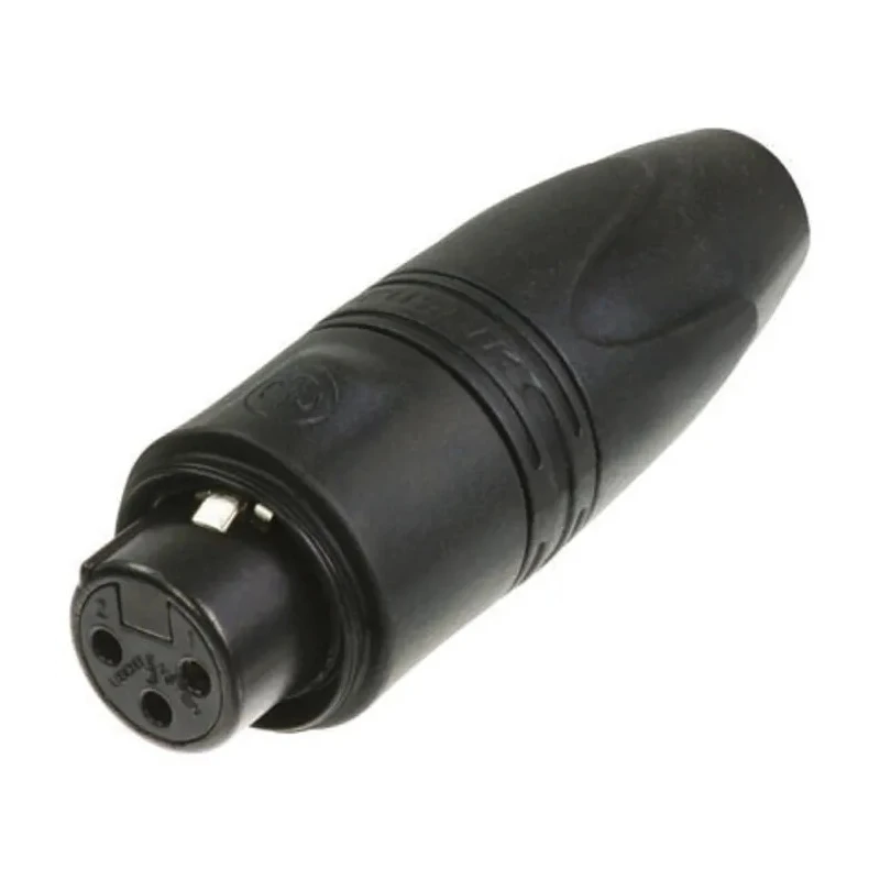 Neutrik Heavy Duty Cable XLR Connector, Straight, 3 Contact Female, 50V, Gold Alloy over Nickel Plating NC3FXX-HD-B-D