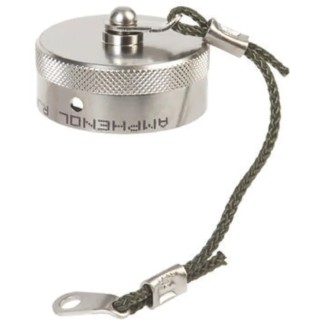 Amphenol Socapex Corded Dust Cap RJF for Use with RJF RJ45 Metal Silver RJFC2N