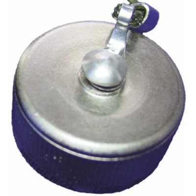 Amphenol Socapex Corded Dust Cap RJFTV Aluminium Silver for RJFTV, RJ45 RJFTVC6N