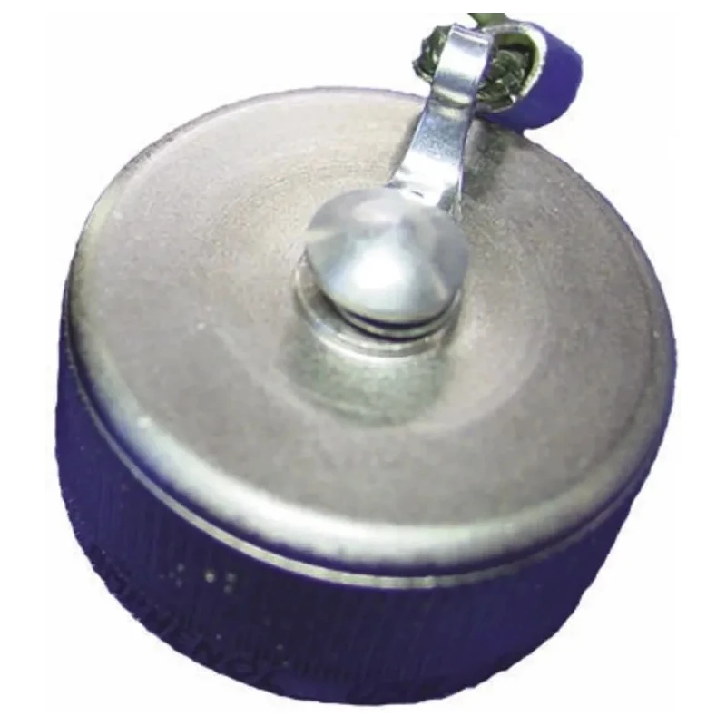 Amphenol Socapex Corded Dust Cap RJFTV Aluminium Silver for RJFTV, RJ45 RJFTVC6N