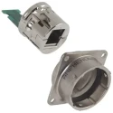 Amphenol Socapex RJF Series RJ45 Female Panel Mount Shielded Ethernet Connector Cat5e 1 Port 8 Way 