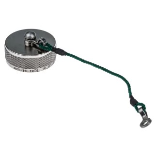 Amphenol Socapex Corded Dust Cap RJFTV Aluminium Silver for RJFTV RJ45 RJFTVC2N