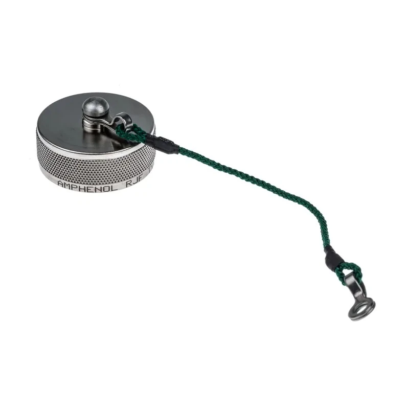 Amphenol Socapex Corded Dust Cap RJFTV Aluminium Silver for RJFTV RJ45 RJFTVC2N
