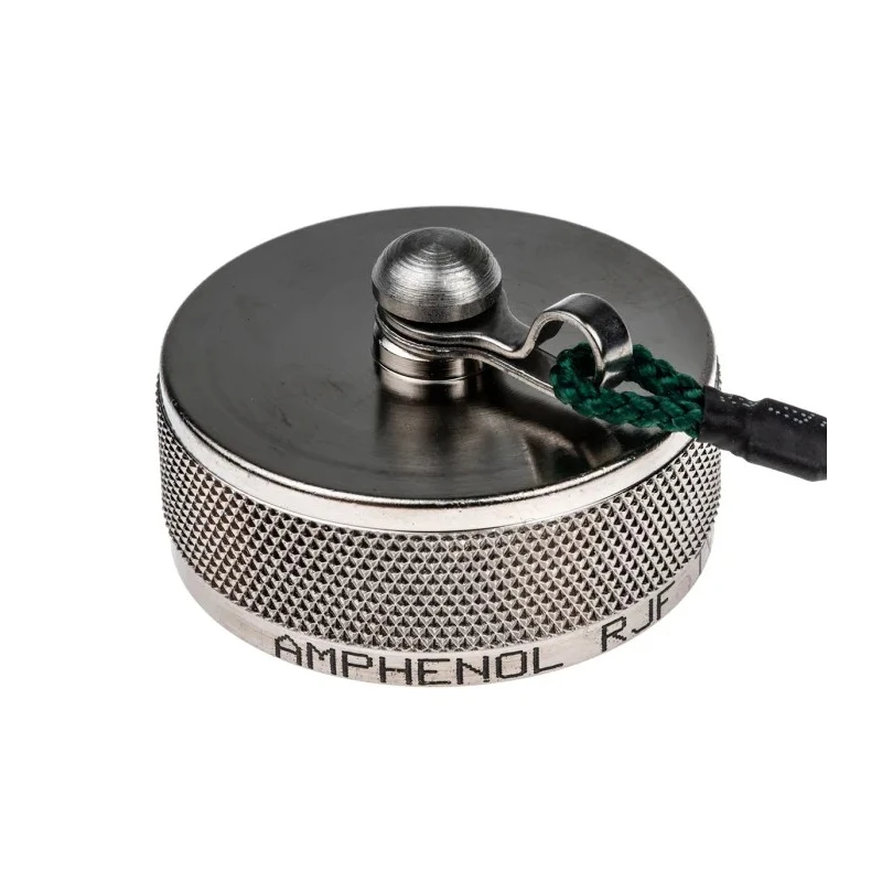 Amphenol Socapex Corded Dust Cap RJFTV Aluminium Silver for RJFTV RJ45 RJFTVC2N