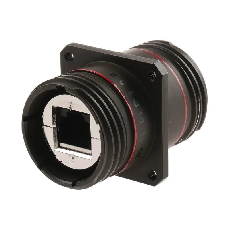 Amphenol Socapex RJFTV Series RJ45 Connector Female/Female Panel Mount Cat5e Shielded Straight 1 Port 8 Way RJFTVB2GISONI