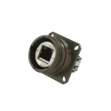 Amphenol Socapex RJFTV Series RJ45 Connector Female Panel Mount Cat5e Shielded Straight 1 Port 8 Way RJ45