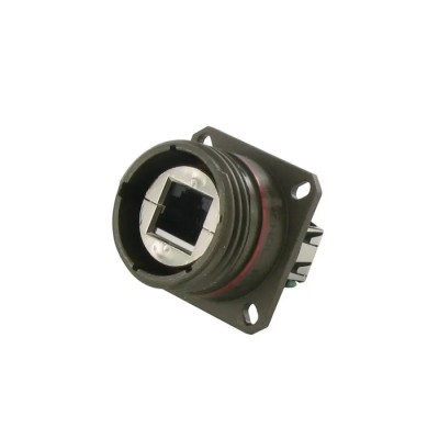 Amphenol Socapex RJFTV Series RJ45 Connector Female Panel Mount Cat5e Shielded Straight 1 Port 8 Way RJ45
