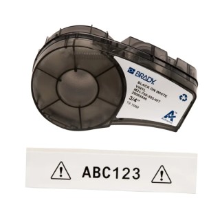 Brady Black on White Black Label Printer Tape 19.05 mm Width, 6.40 m Length M21-750-595-WT