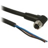 Telemecanique Sensors Female 3 way Right Angle to 3 way Unterminated Sensor Actuator Cable, 5 m XZCP1965L5