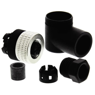 Telemecanique Sensors Circular Connector 4 Contacts Cable M12 Socket Female IP67 Bayonet XZCC12FCM40B