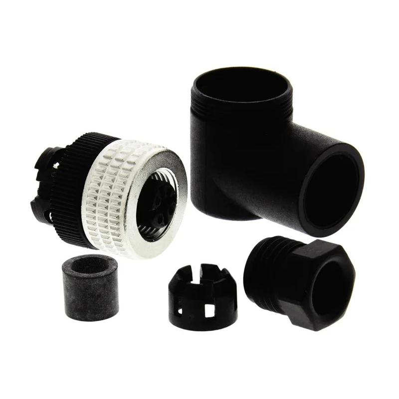Telemecanique Sensors Circular Connector 4 Contacts Cable M12 Socket Female IP67 Bayonet XZCC12FCM40B
