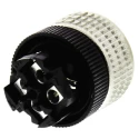 Telemecanique Sensors Circular Connector 4 Contacts Cable M12 Socket Female IP67 Bayonet XZCC12FCM40B