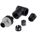 Telemecanique Sensors Circular Connector 4 Contacts Cable M12 Plug Male IP67 150V XZCC12MCM40B