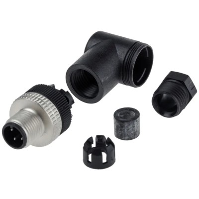Telemecanique Sensors Circular Connector 4 Contacts Cable M12 Plug Male IP67 150V XZCC12MCM40B
